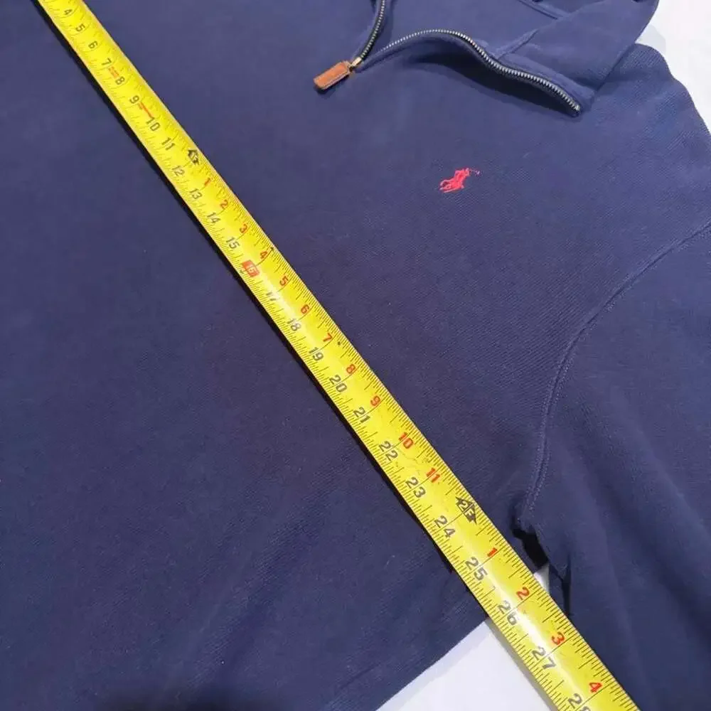 Polo Ralph Lauren Navy Blue Quarter Zip Sweatshirt